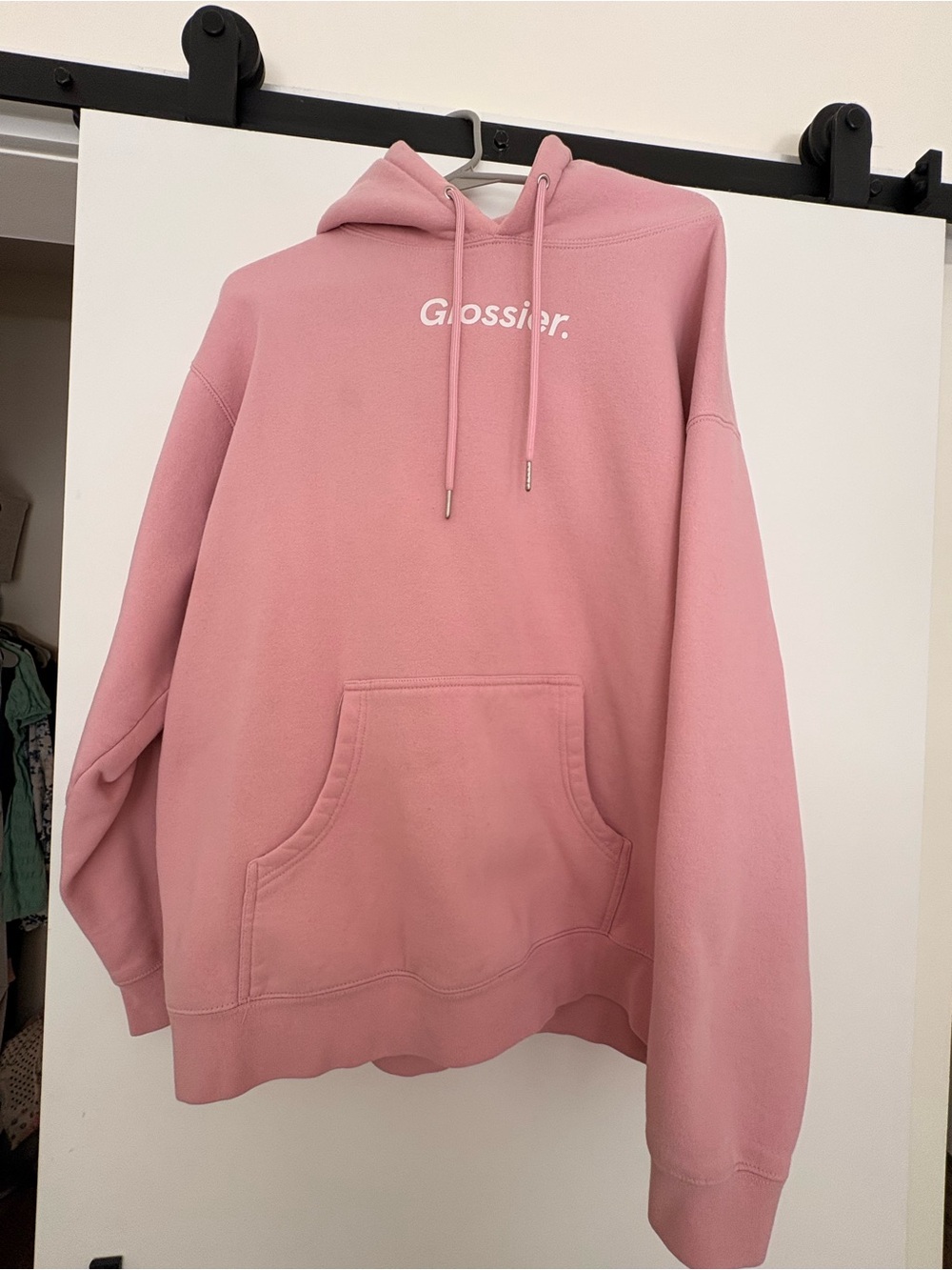 Glossier Pink Pullover Hoodie